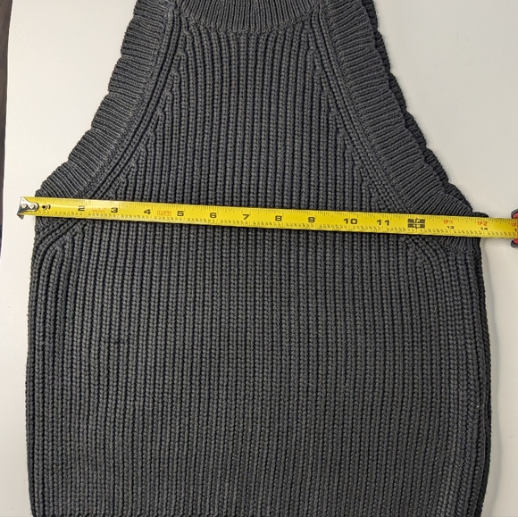 Z Supply Women's Small Oak Novelty Sweater Tank In Black - Picture 5 of 7